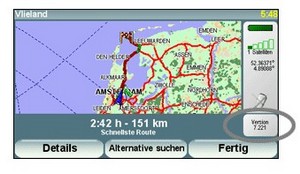 Aktuelle Karten für Tomtom-Navigationssysteme